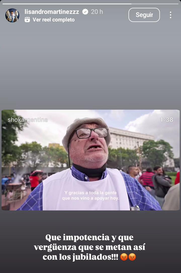 La historia de "Licha", solidarizándose con los jubilados.